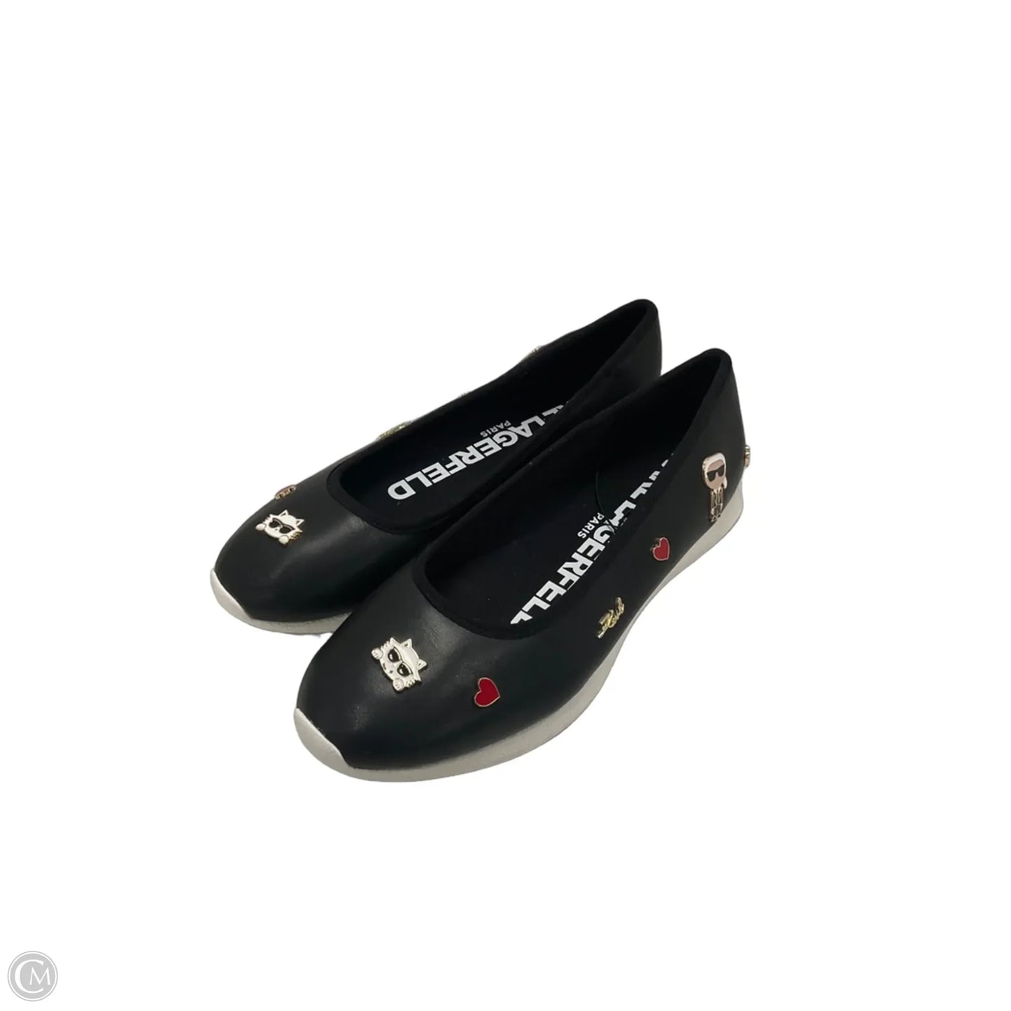 Shoes Flats By Karl Lagerfeld In Black, Size: 11
