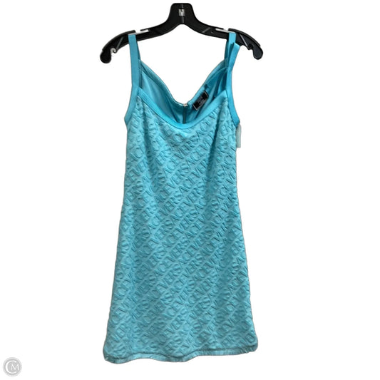 Dress Luxury Designer By Versace In Blue, Size: S
