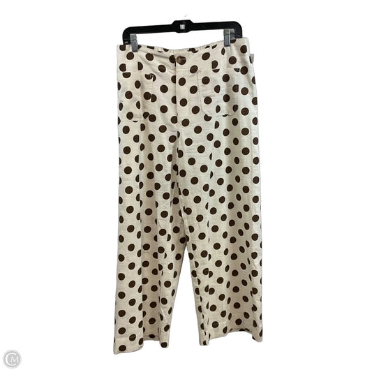 Pants Wide Leg By Jodifl In Cream, Size: L