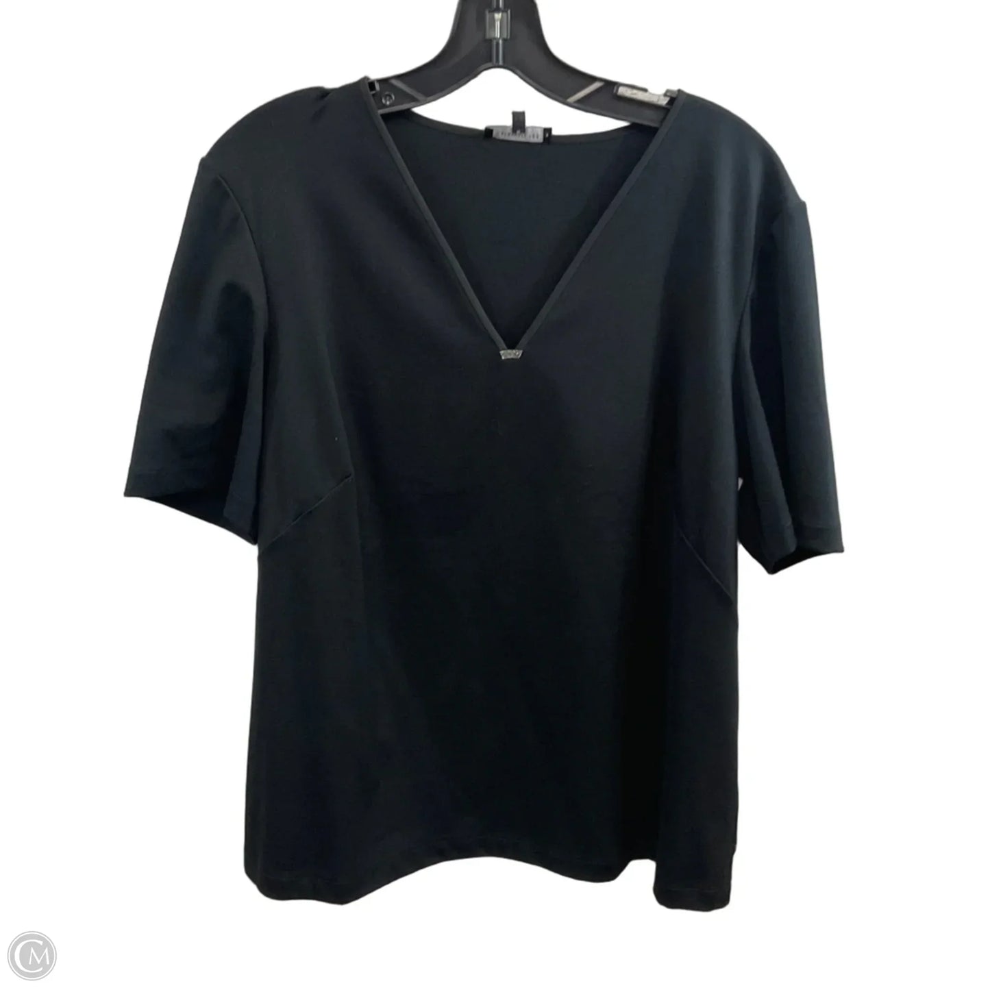 Blouse Designer By Lafayette 148 In Black, Size: 1x