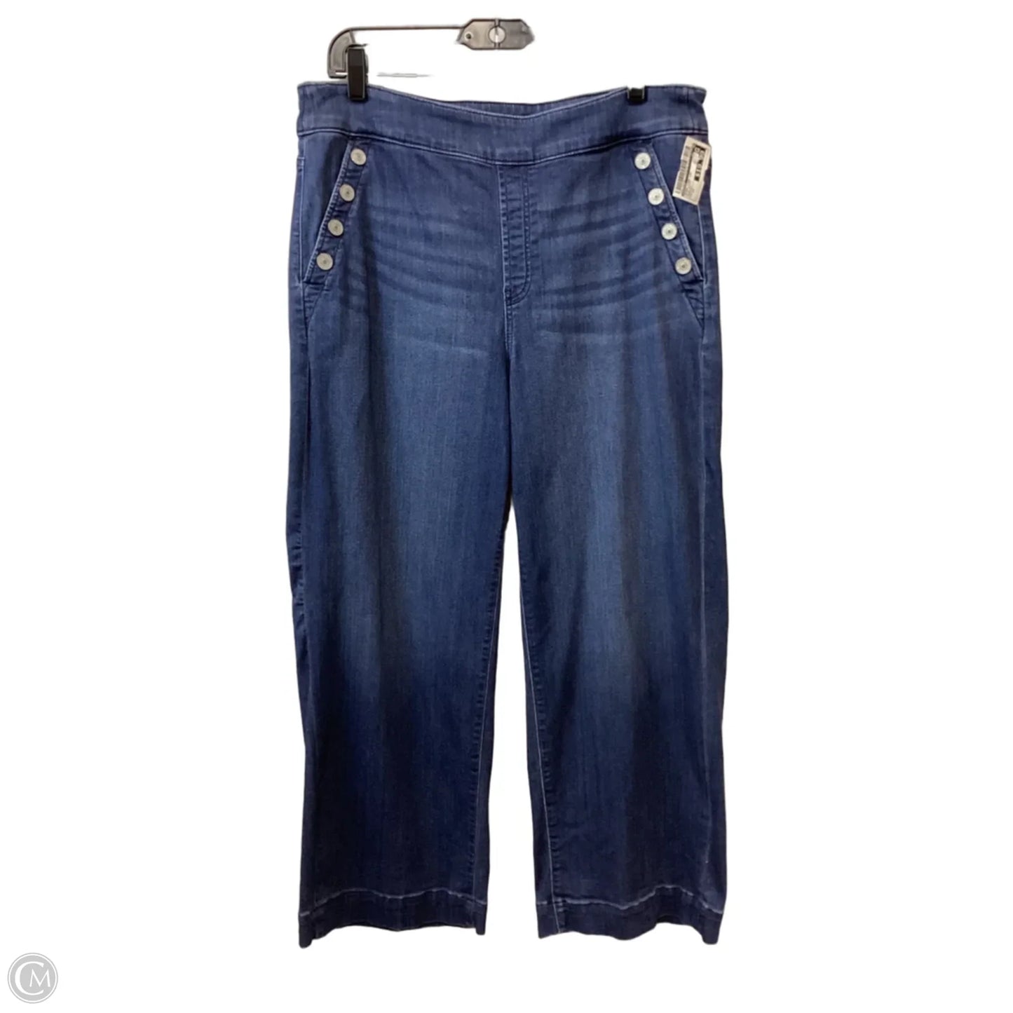 Jeans Wide Leg By Chicos In Blue Denim, Size: 12