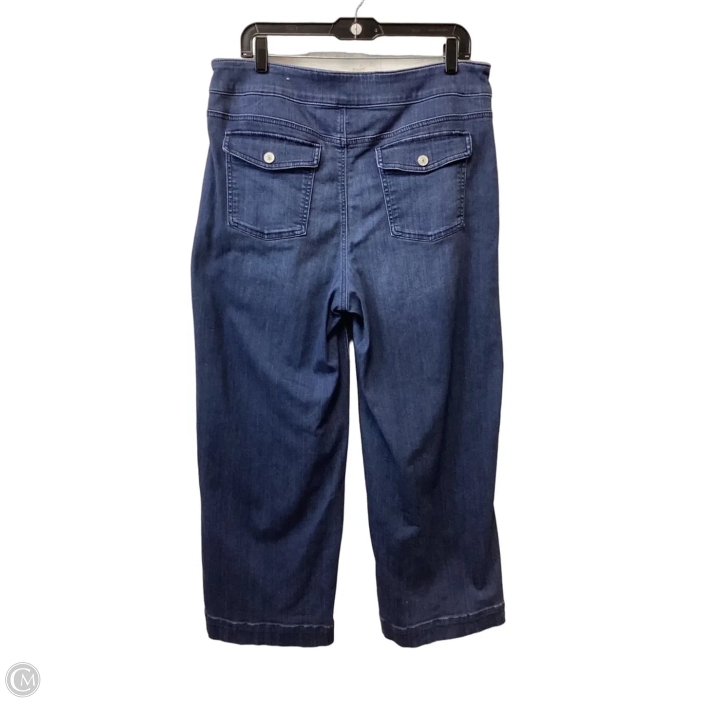 Jeans Wide Leg By Chicos In Blue Denim, Size: 12