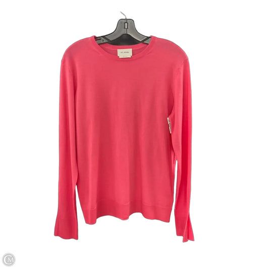 Top Long Sleeve Luxury Designer By St John Collection In Pink, Size: L
