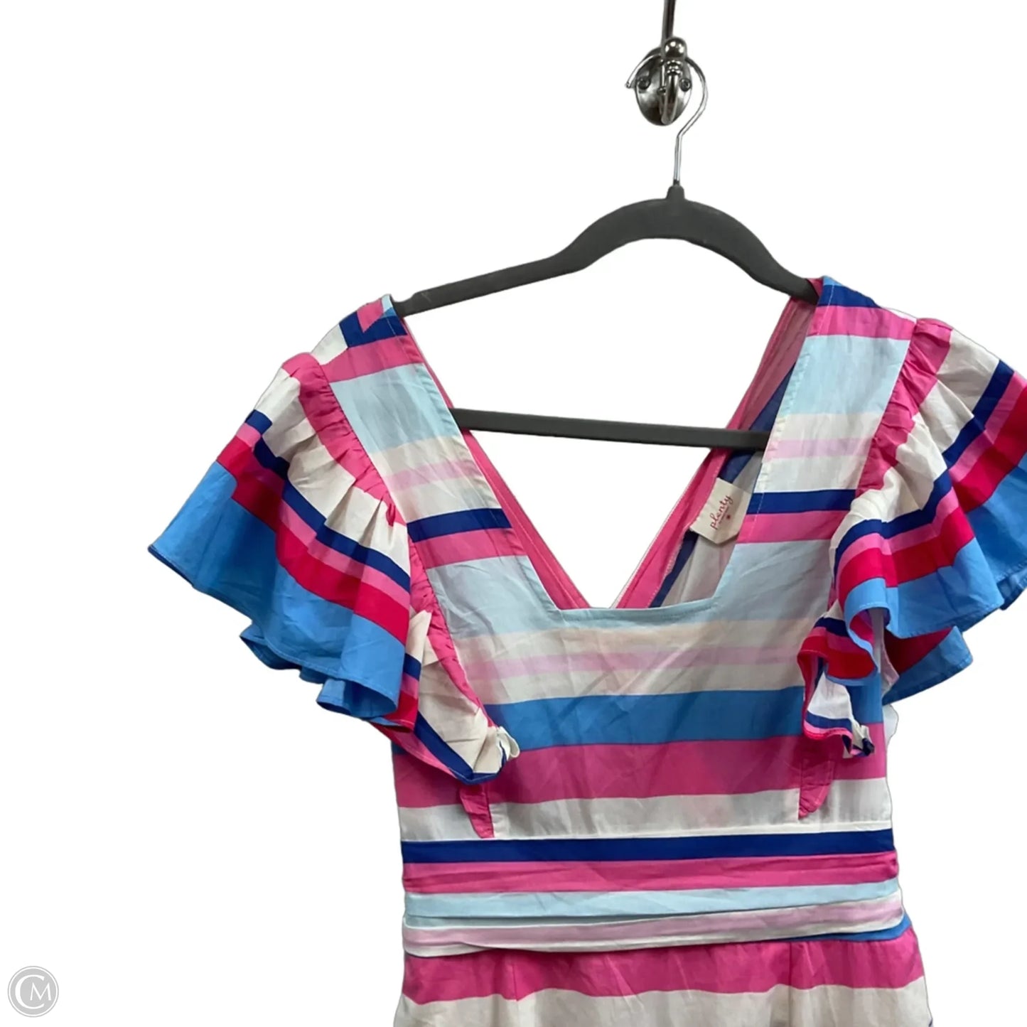 Dress Casual Midi By Tracy Reese In Blue & Pink, Size: S