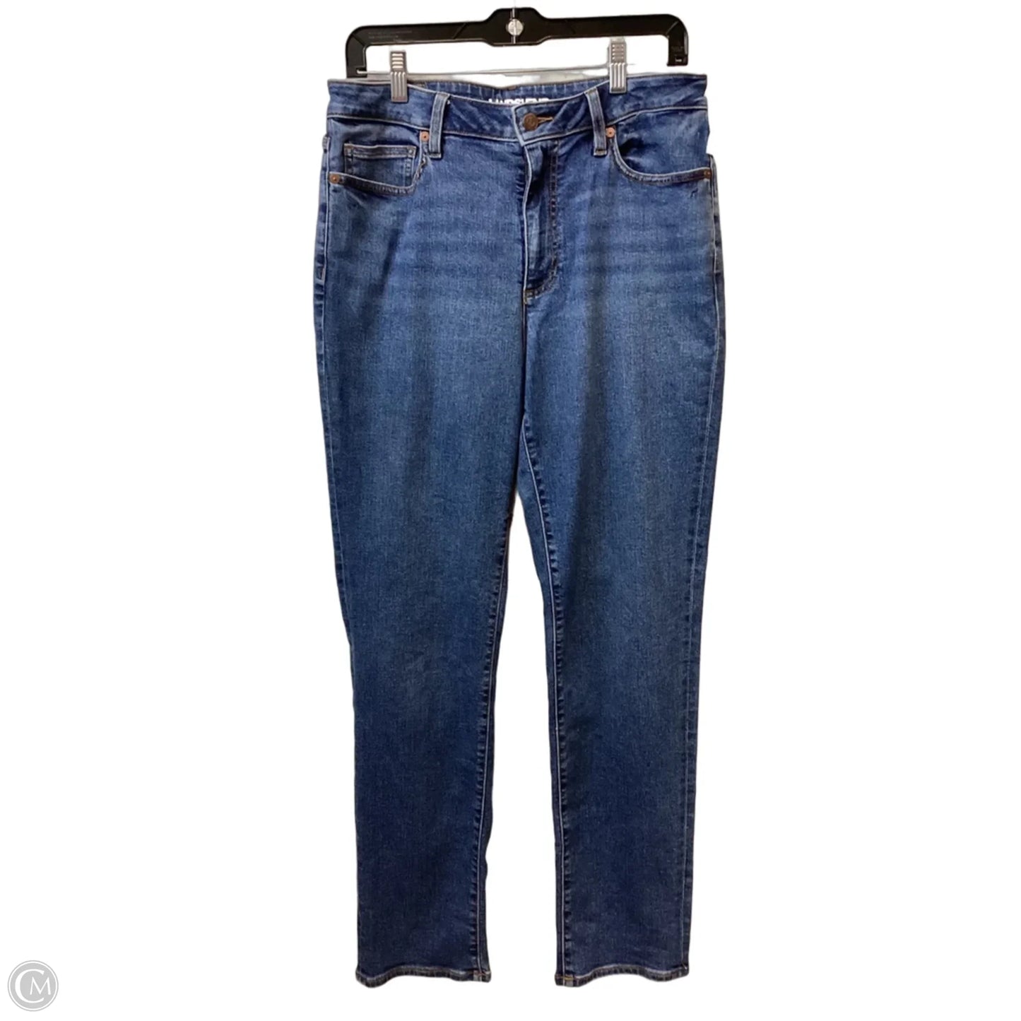 Jeans Straight By Lands End In Blue Denim, Size: 10