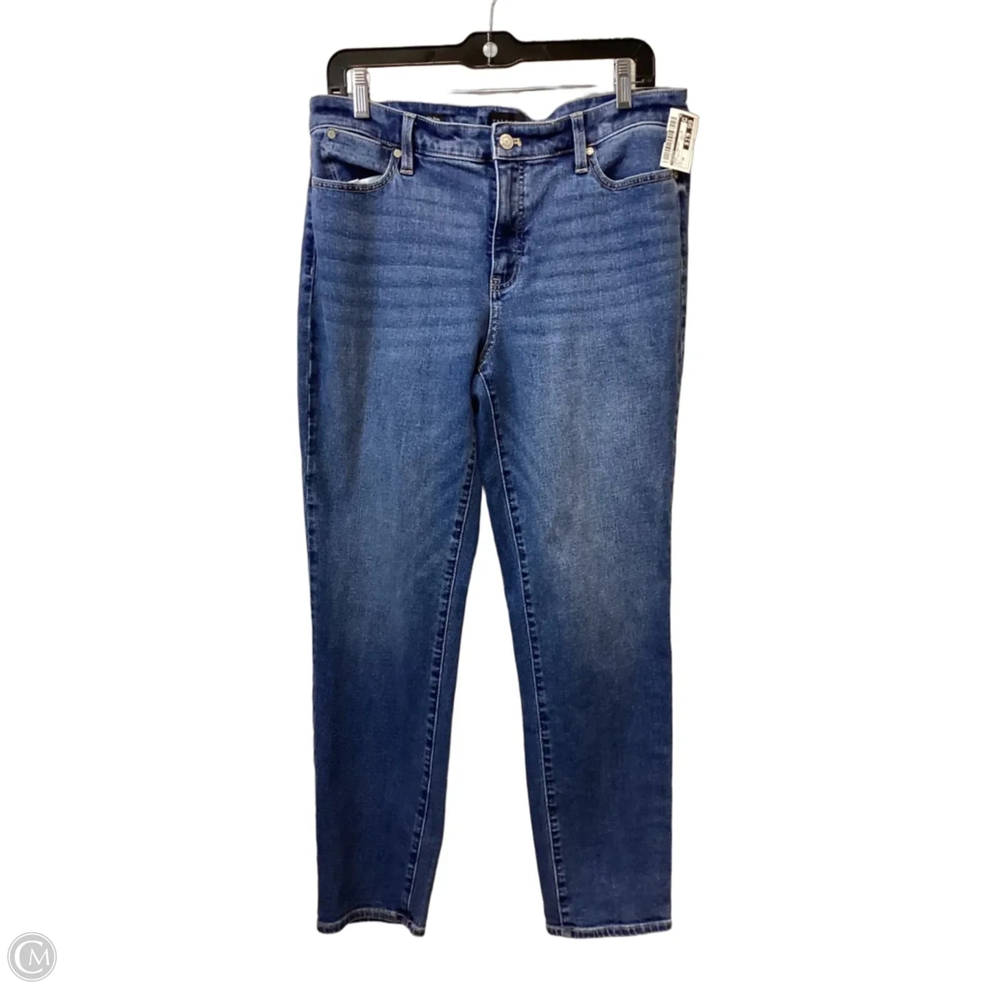Jeans Straight By Talbots In Blue Denim, Size: 10