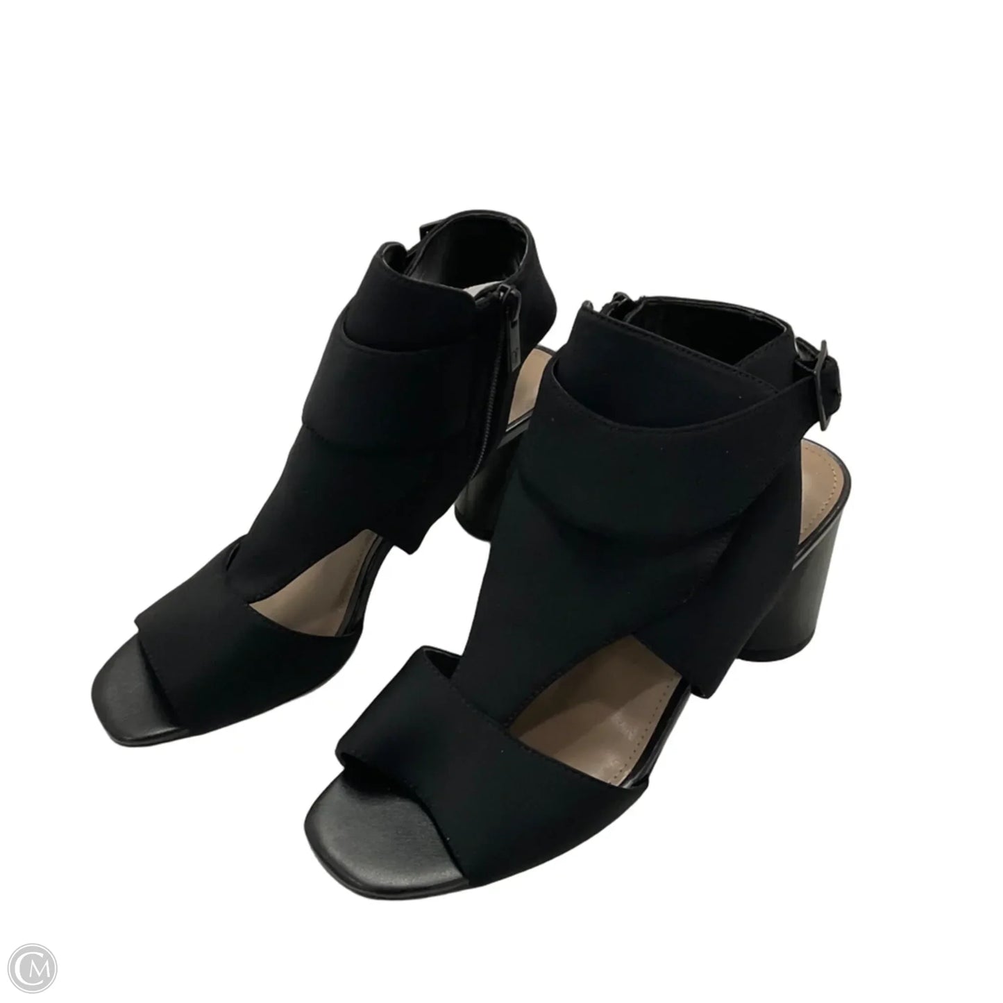 Sandals Heels Block By Donald Pliner In Black, Size: 9