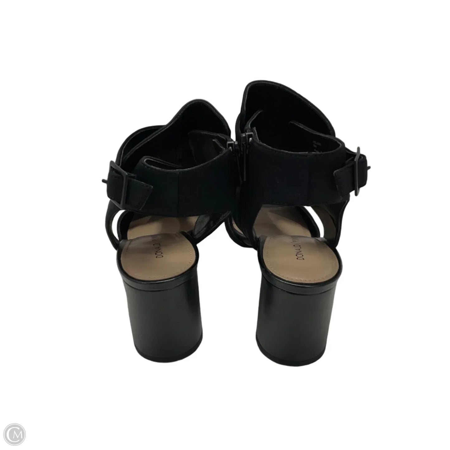 Sandals Heels Block By Donald Pliner In Black, Size: 9