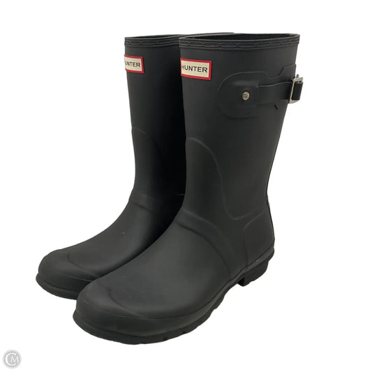 Boots Rain By Hunter In Black, Size: 11