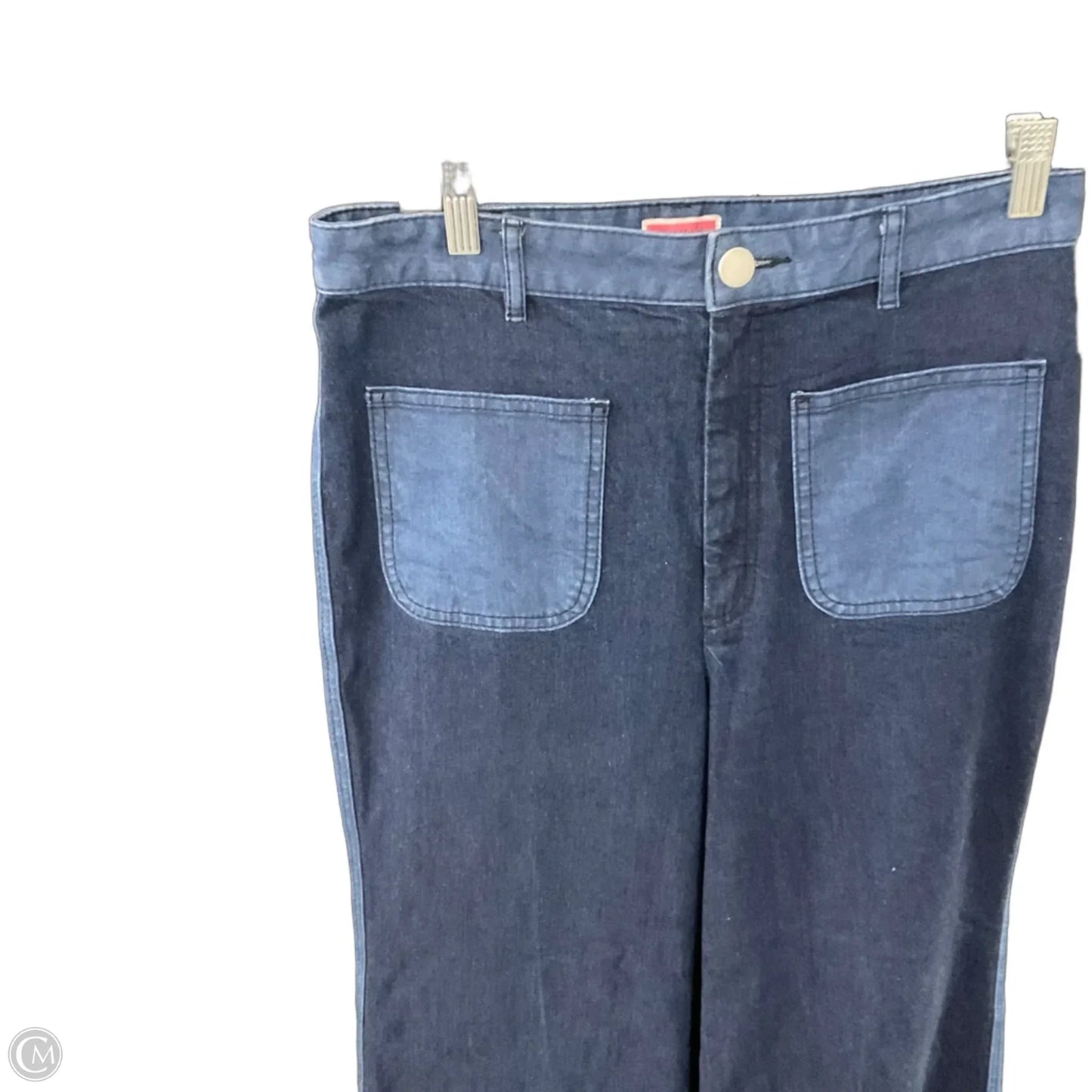 Jeans Designer / Wide Leg By Kate Spade In Blue Denim, Size: 10