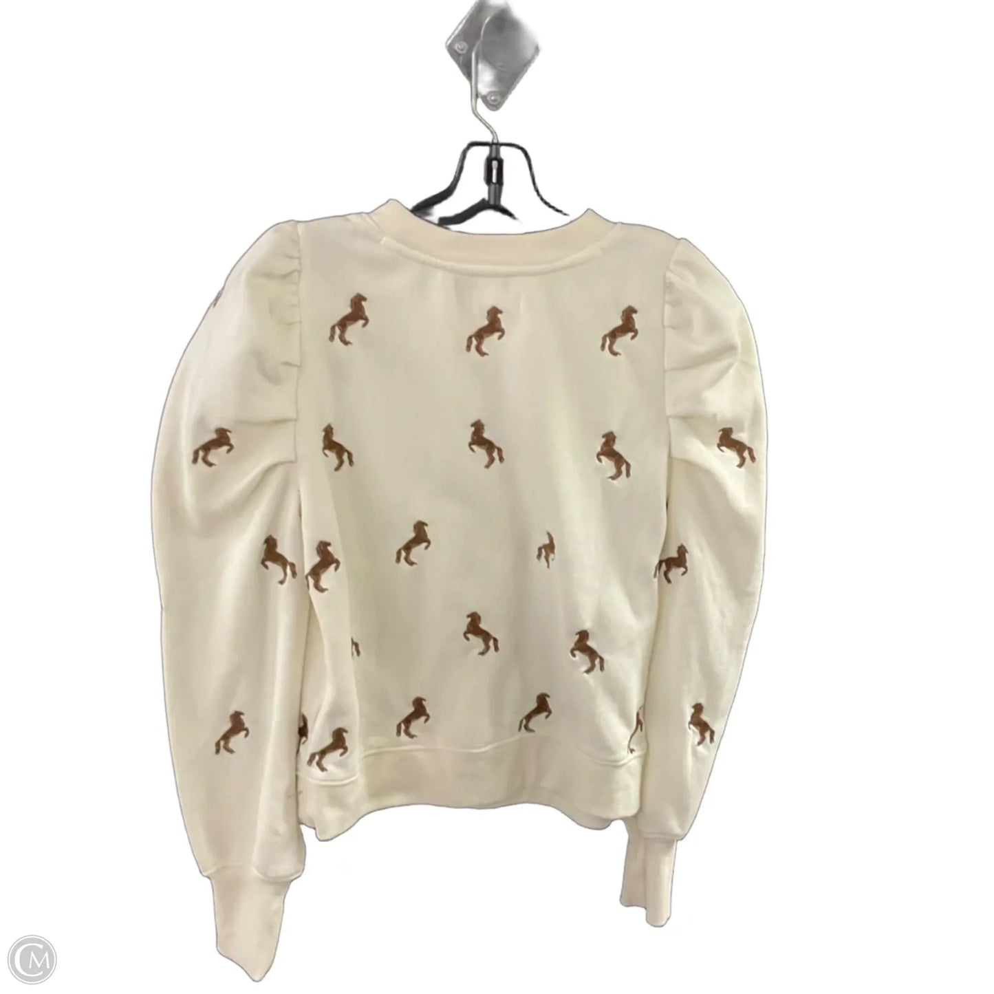 Top Long Sleeve By Maeve In White, Size: S