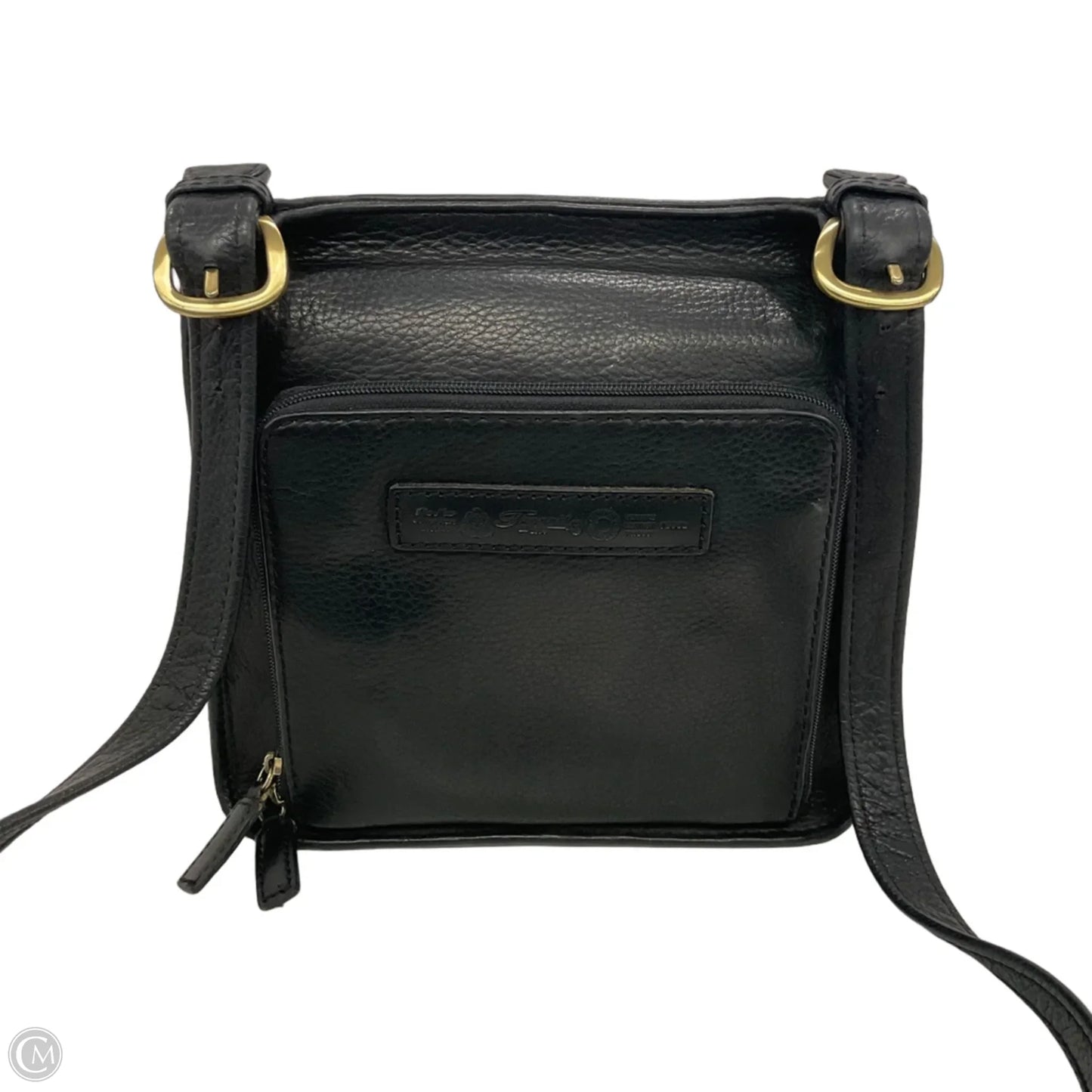 Crossbody Leather By Fossil, Size: Medium