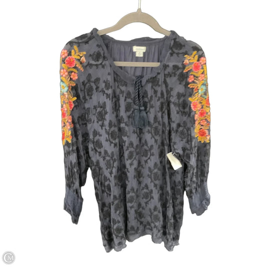 Blouse Long Sleeve By Sundance In Blue, Size: Xl