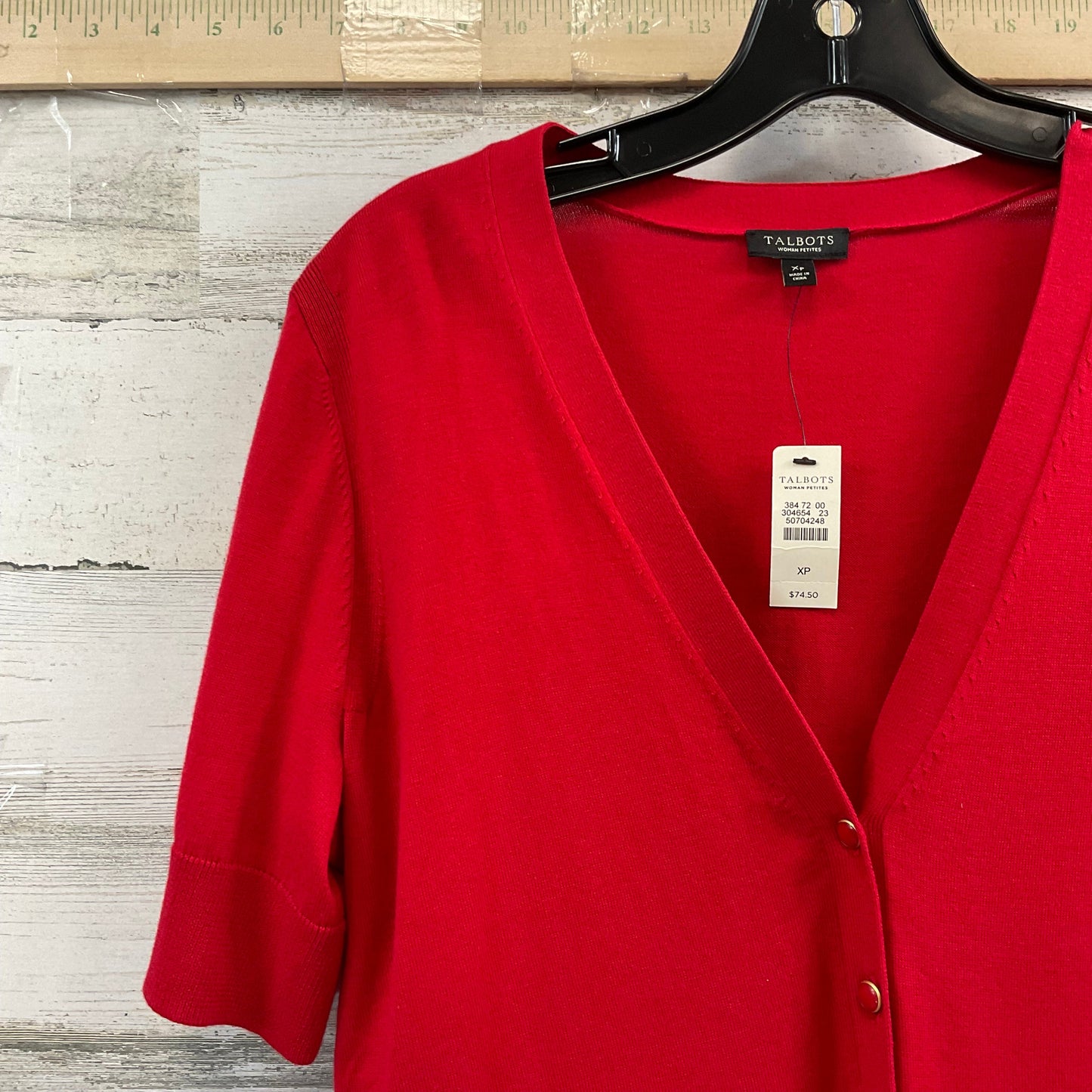 Red Cardigan Talbots, Size 1x