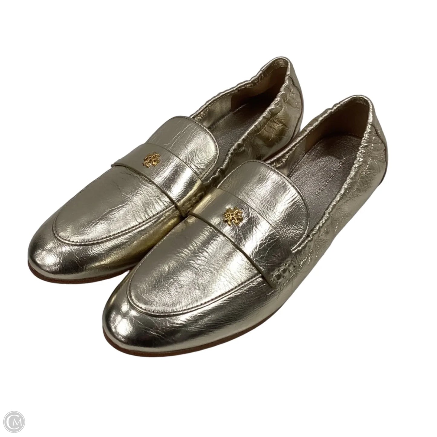 Shoes Designer By Tory Burch In Gold, Size: 8.5