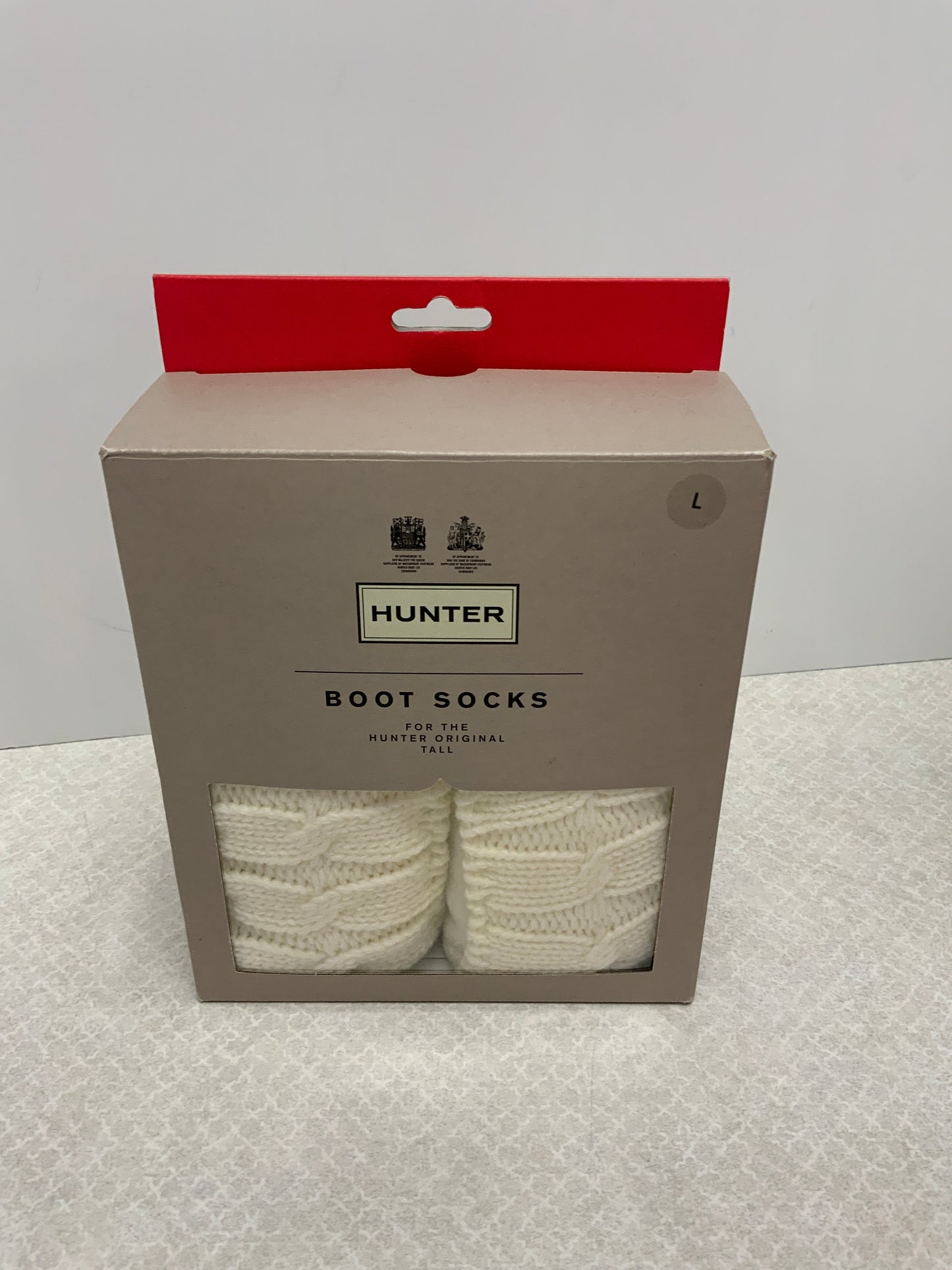 Socks By Hunter In Cream, Size: L