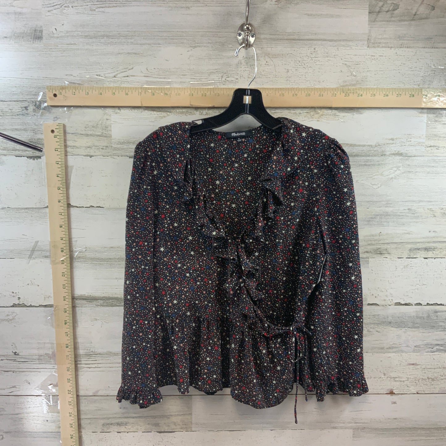 Black Top Long Sleeve Madewell, Size M