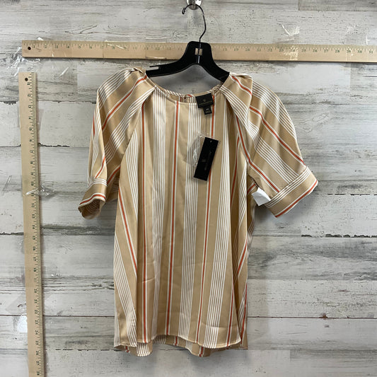 Brown & Orange Top Short Sleeve Worthington, Size Xs