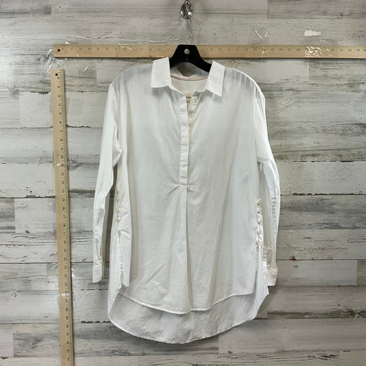 White Top Long Sleeve Anthropologie, Size Xs