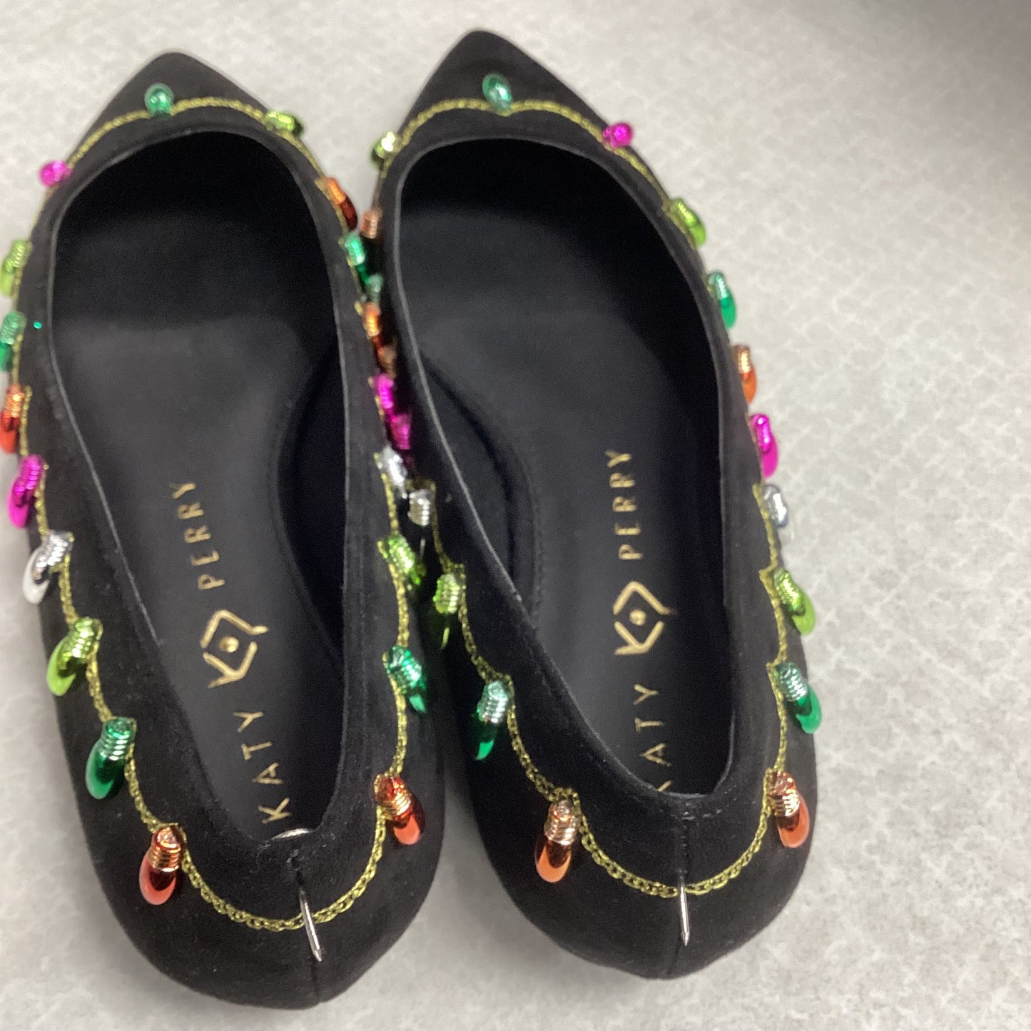 Shoes Flats By Katy Perry  In Black, Size: 7.5