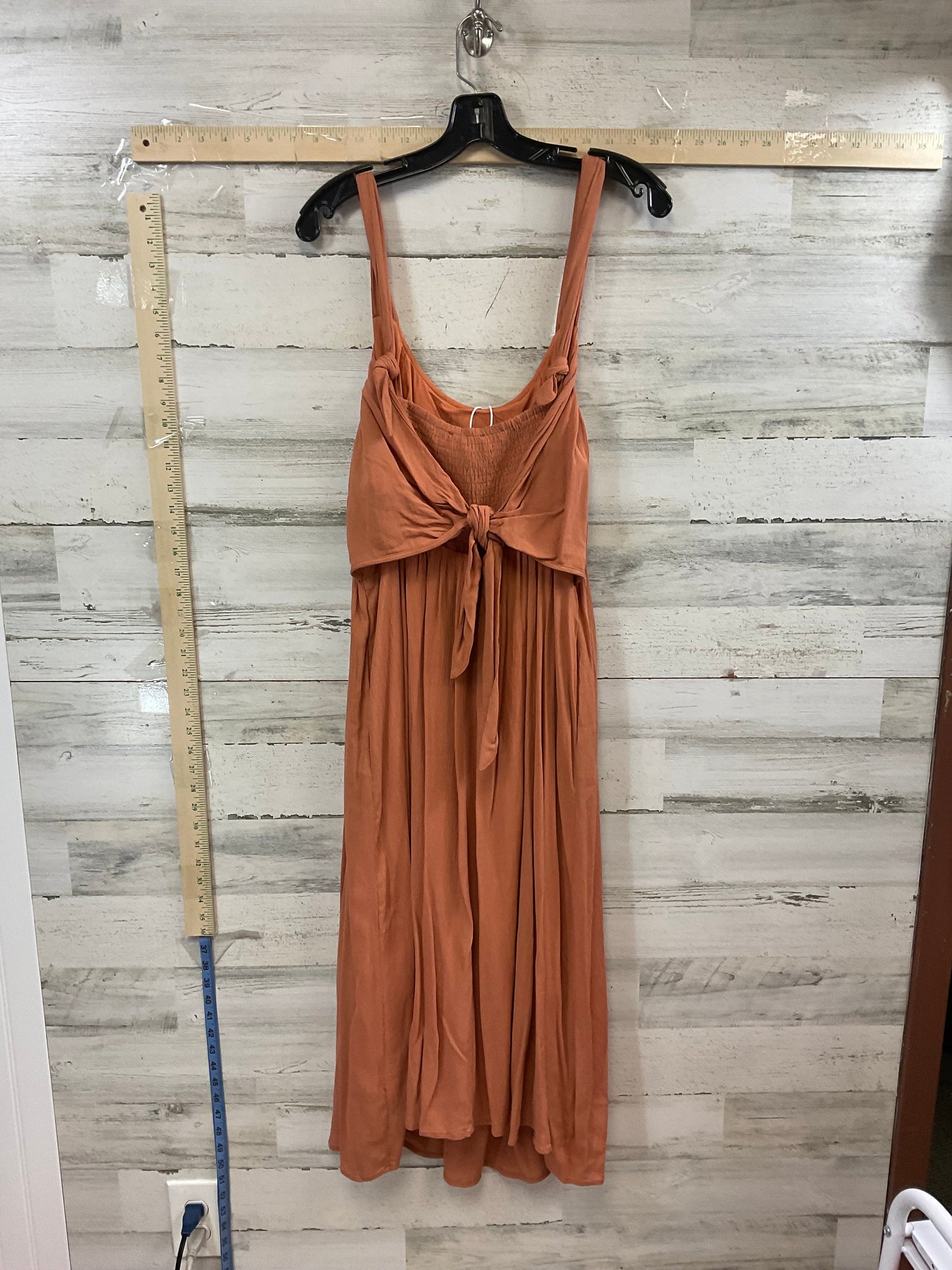 Orange Dress Casual Midi HEYSON, Size L