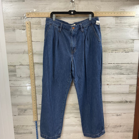 Blue Denim Jeans Straight Madewell, Size 16