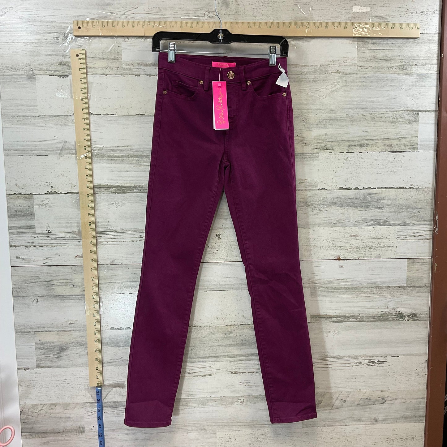 Purple Denim Jeans Skinny Lilly Pulitzer, Size 0