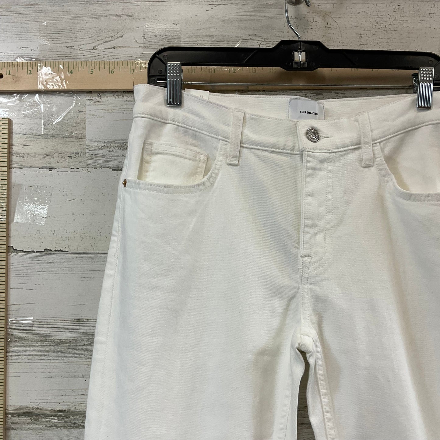 White Jeans Straight Current/elliott, Size 6