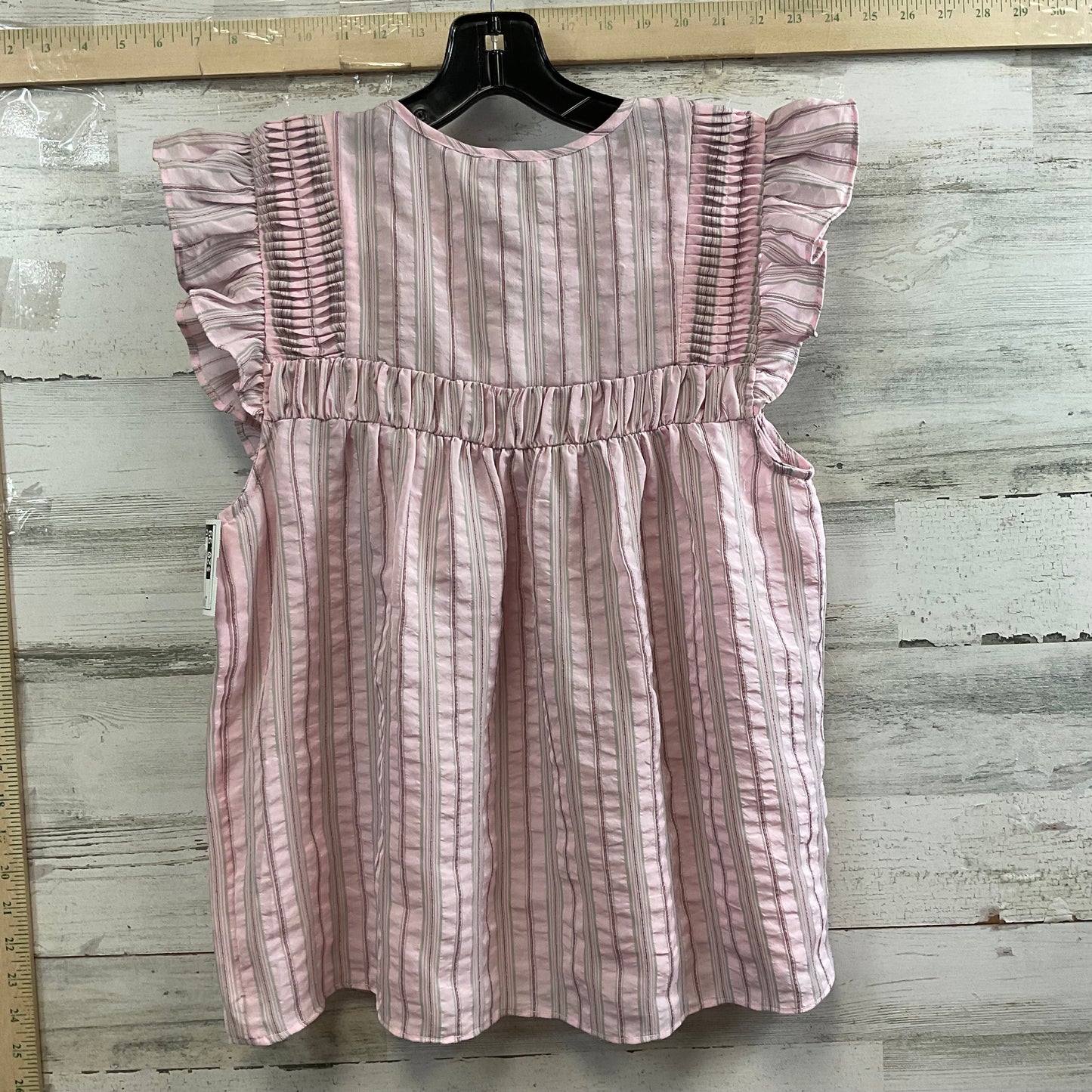 Pink Top Short Sleeve Current Air, Size S