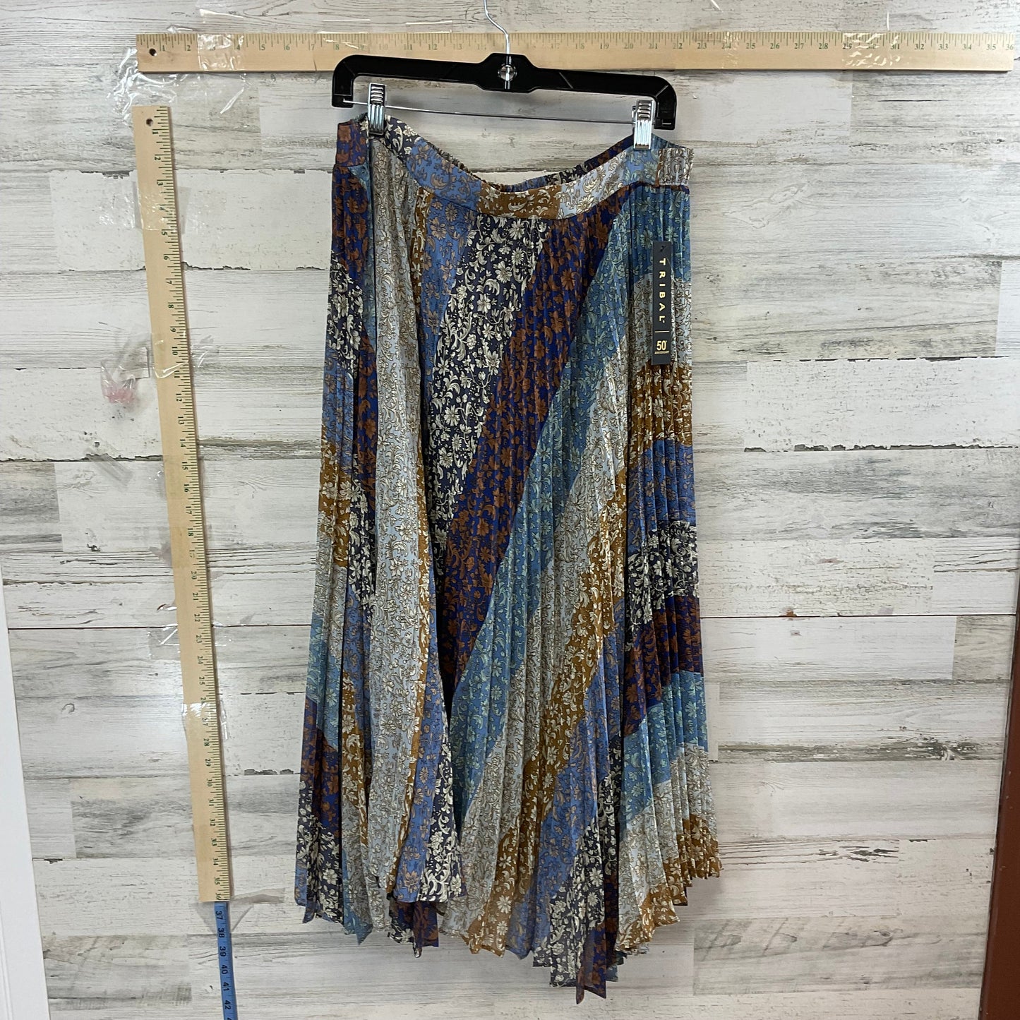 Blue Skirt Maxi Tribal, Size Xl