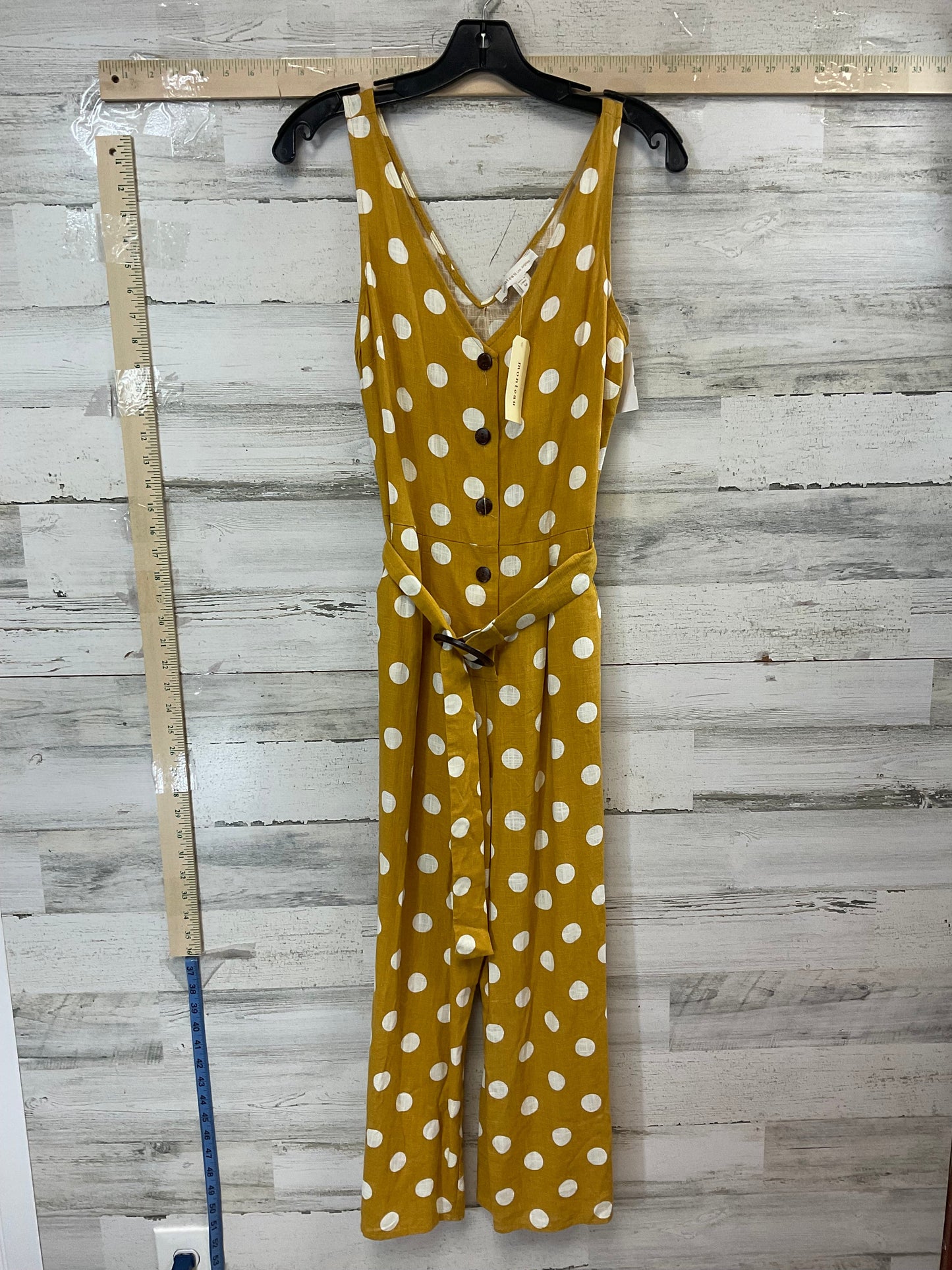 Yellow Jumpsuit Monteau, Size M