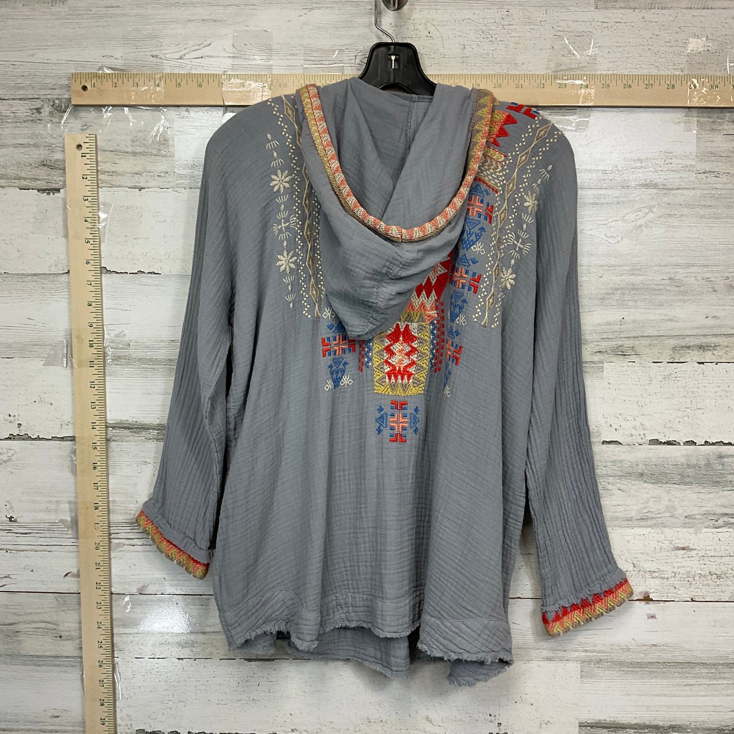 Grey Top Long Sleeve Johnny Was, Size Xs