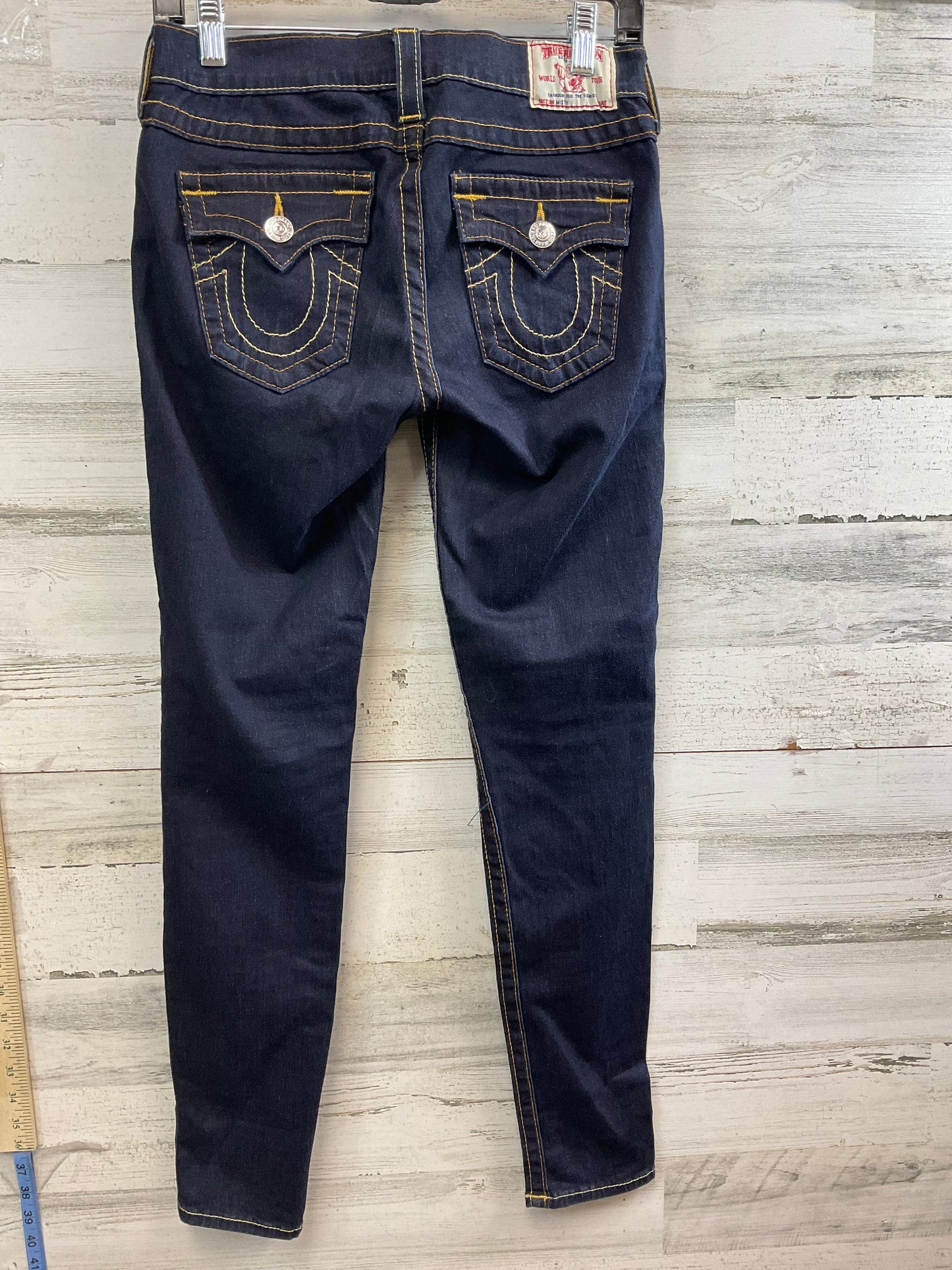 Blue Denim Jeans Straight True Religion, Size 4