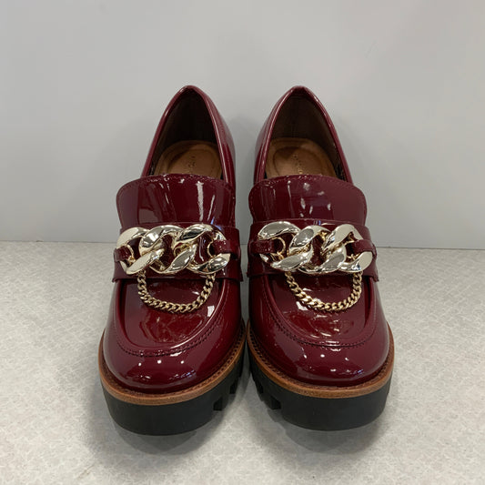 Red Shoes Heels Block Antonio Melani, Size 8.5