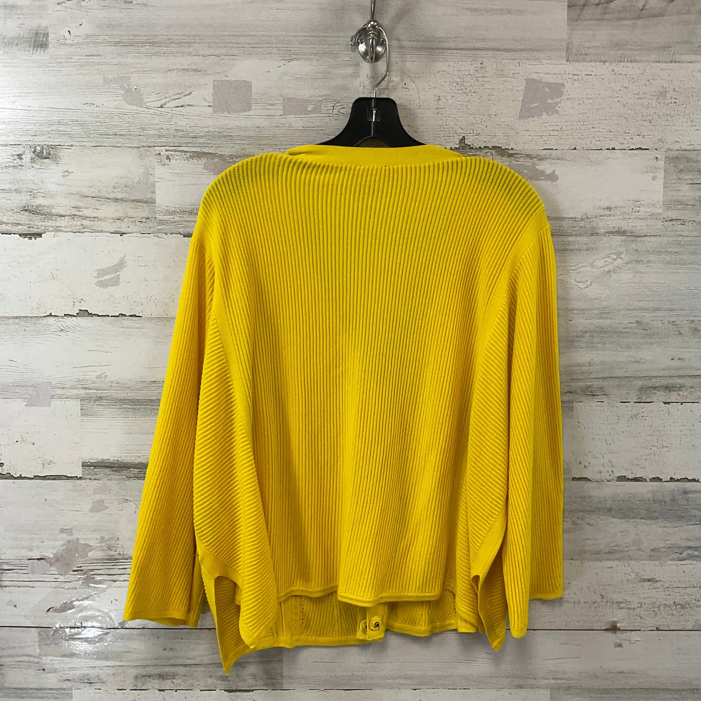 Sweater Cardigan By Cabi In Yellow, Size: M