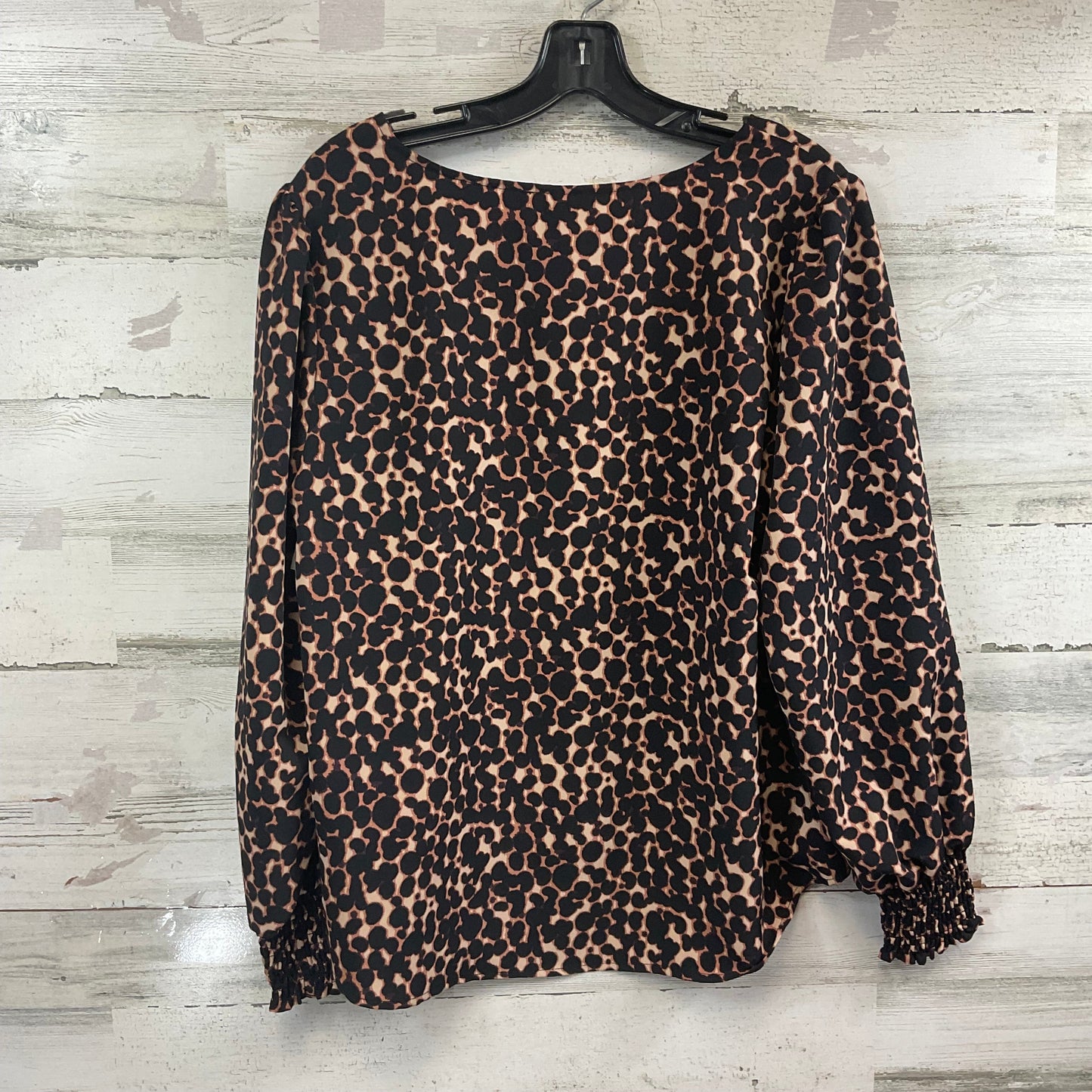 Top Long Sleeve By Sanctuary In Black & Brown, Size: L