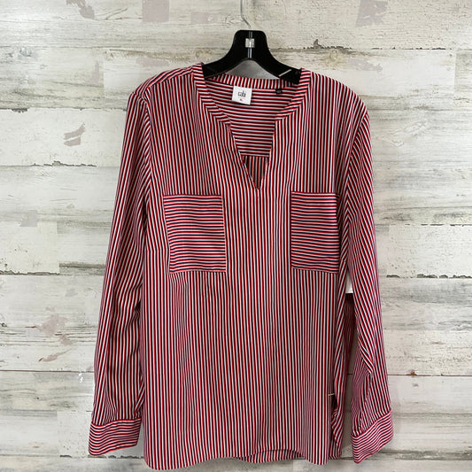 Top Long Sleeve By Cabi In Red, Size: Xl