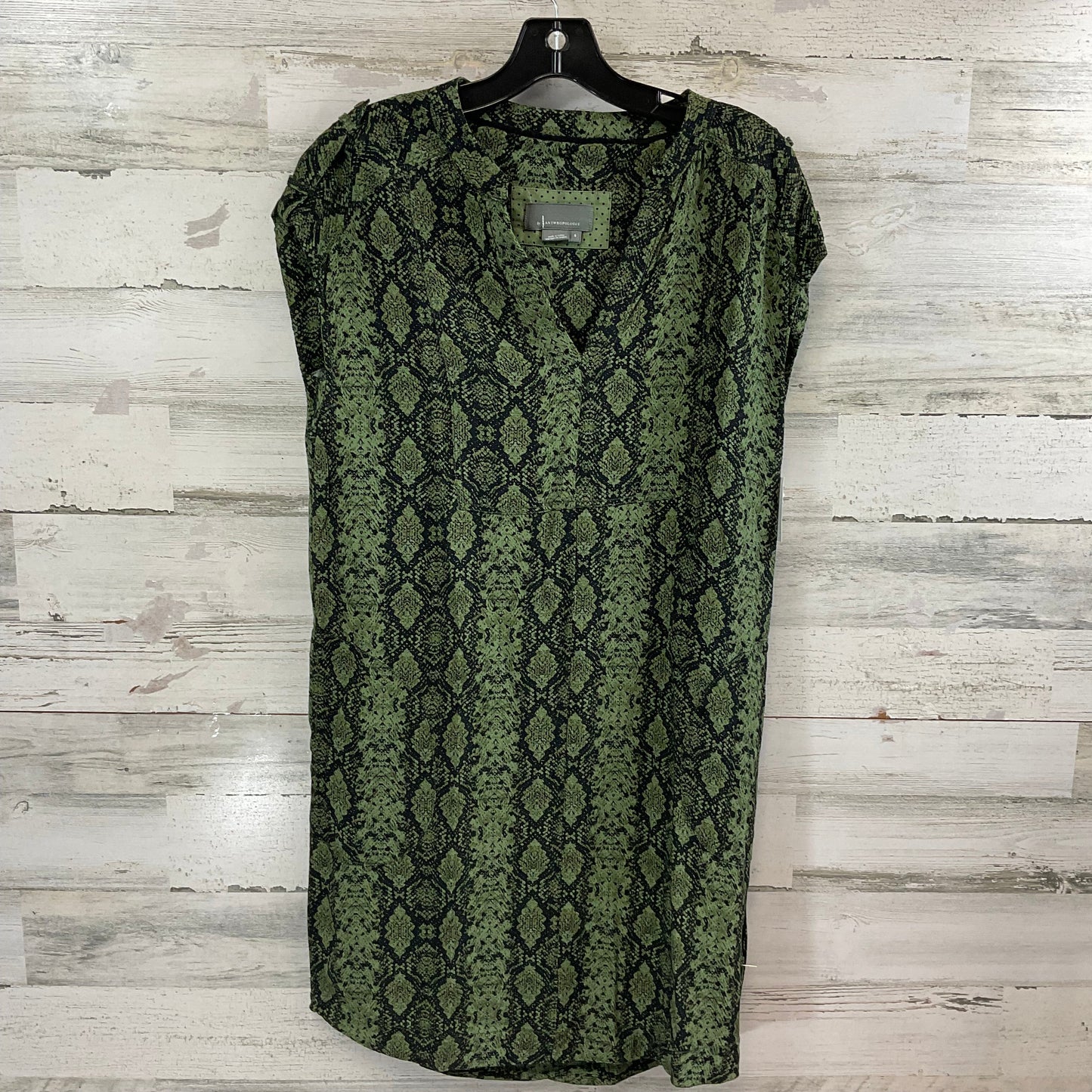 Dress Casual Short By Anthropologie In Green, Size: S