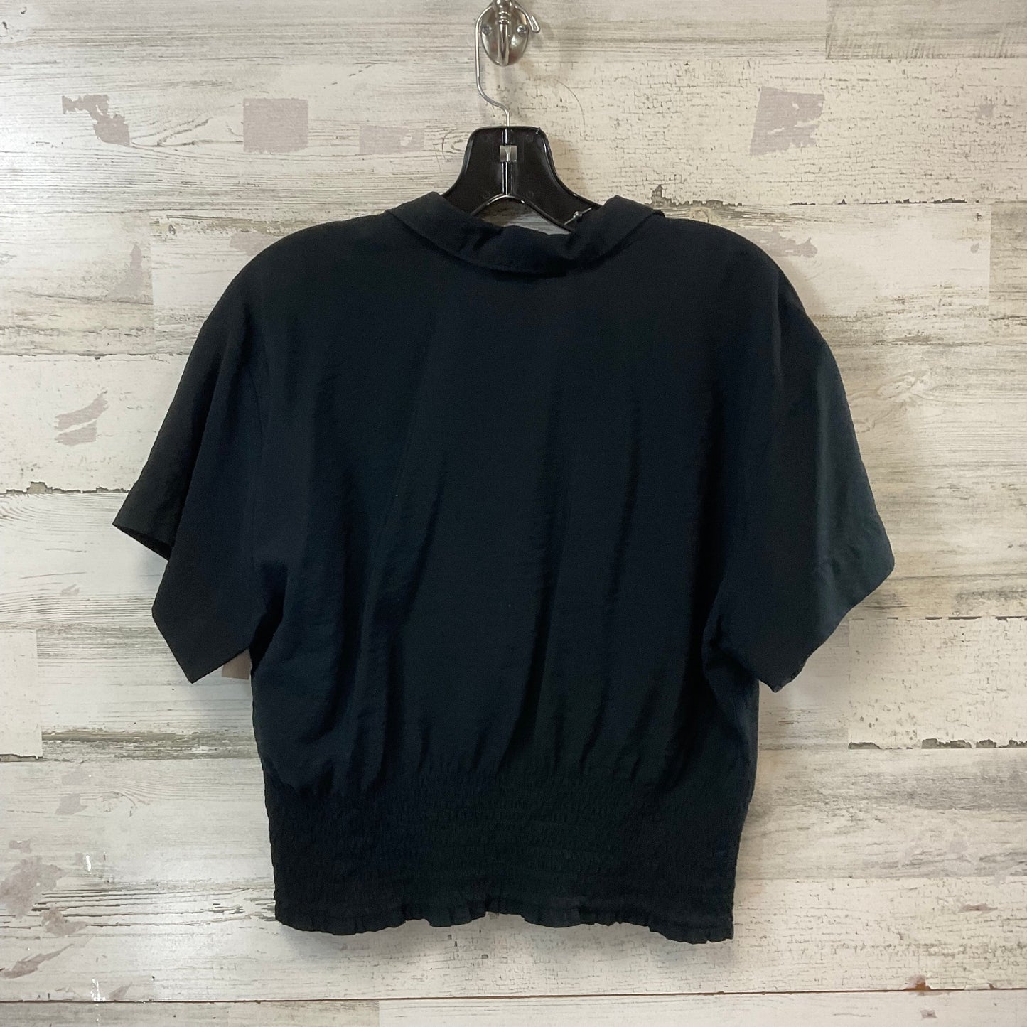 Blouse Short Sleeve By Madewell In Black, Size: Xl