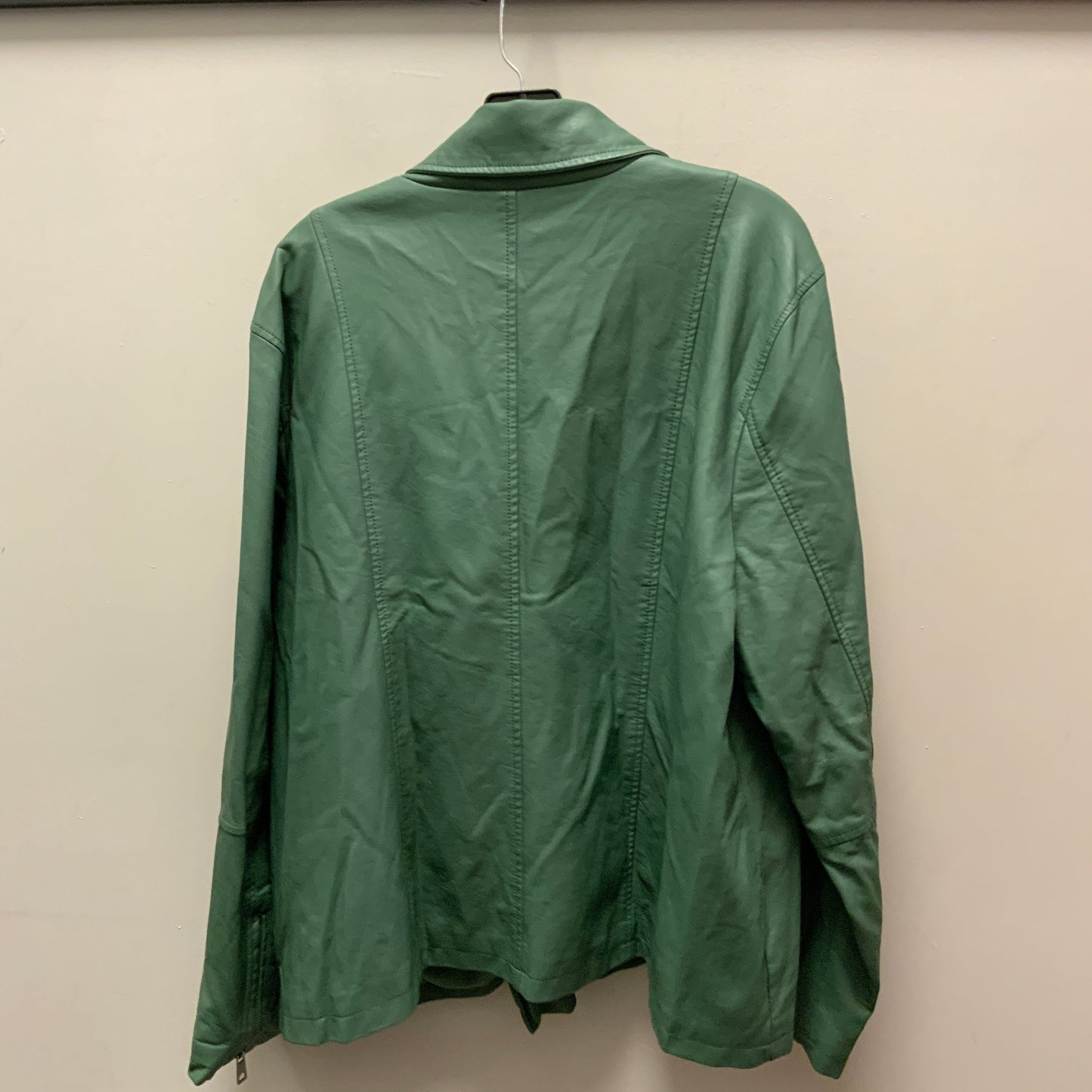 Jacket Moto By Style And Company In Green, Size: 3x