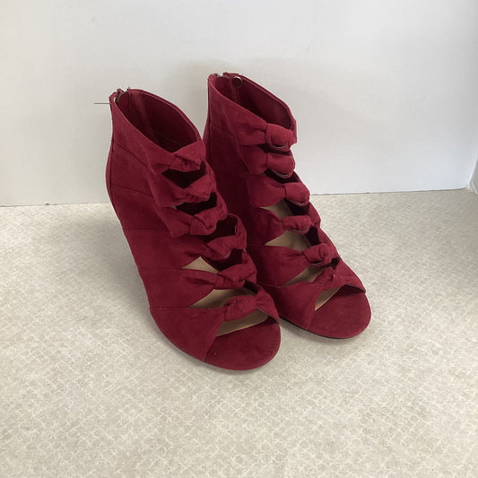 Shoes Heels Block By Torrid In Red, Size: 8.5