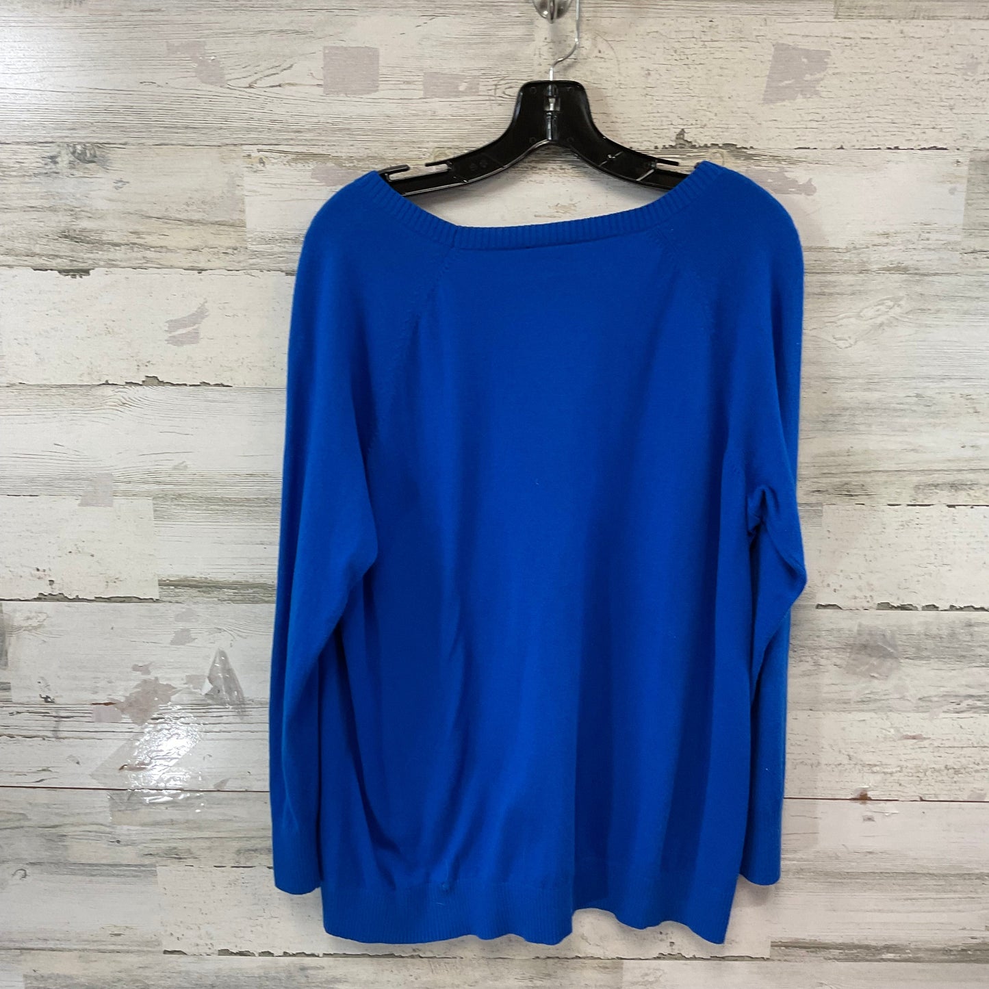 Sweater By Talbots In Blue, Size: 1x