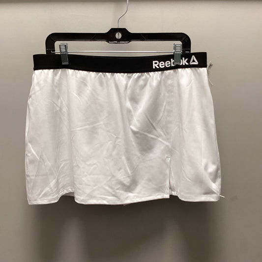 Athletic Skort By Reebok In White, Size: Xl