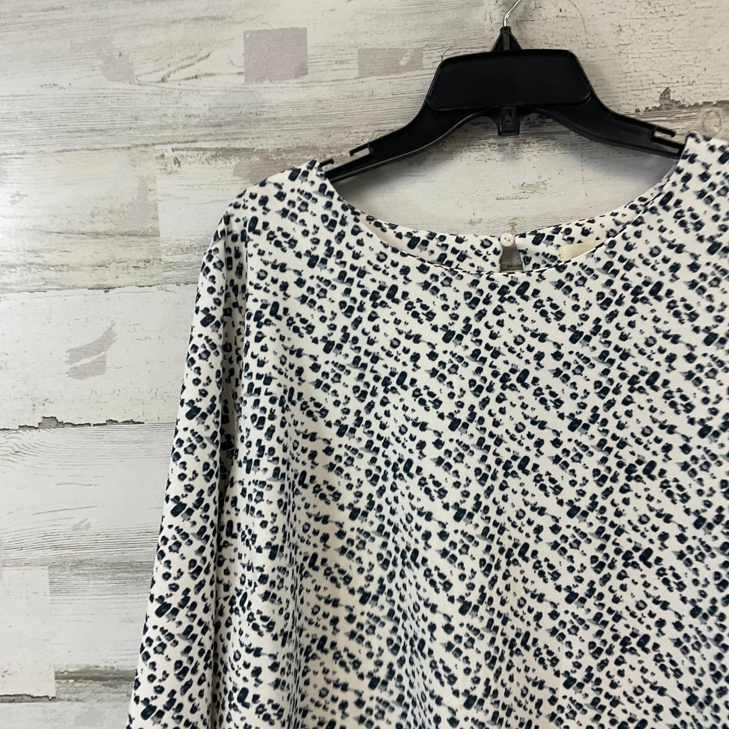 Top Long Sleeve By Melloday In Black & White, Size: 2x