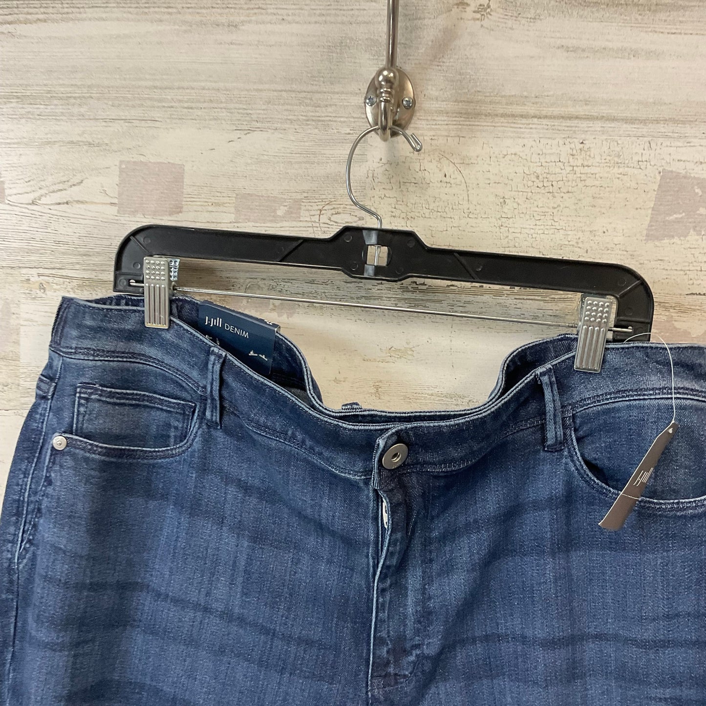 Jeans Straight By J. Jill In Blue Denim, Size: 22w