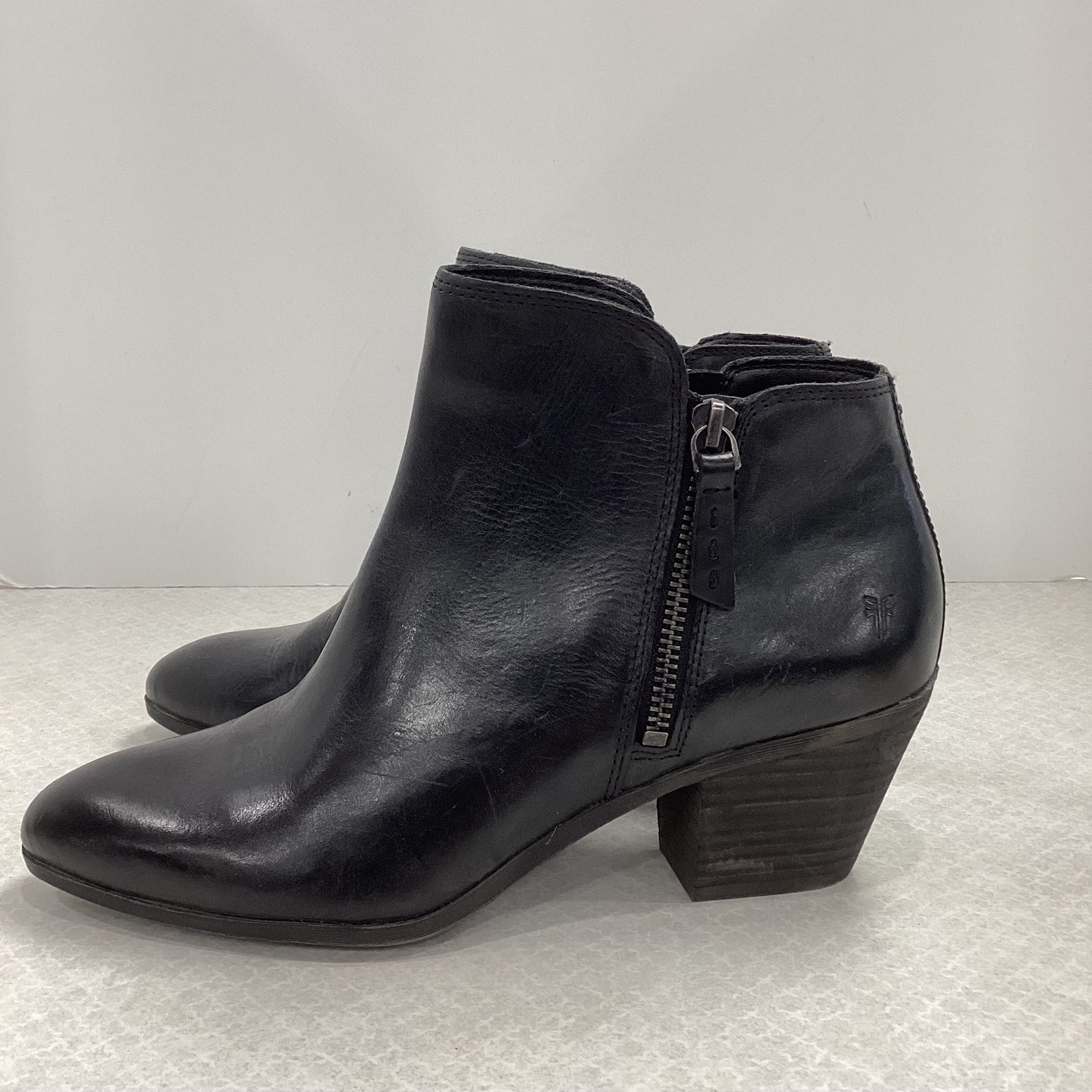 Boots Ankle Heels By Frye In Black, Size: 8