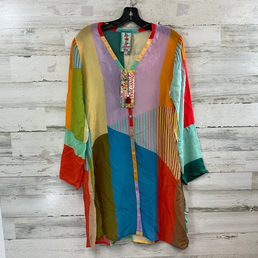 Tunic Long Sleeve By Johnny Was In Multi-colored, Size: S