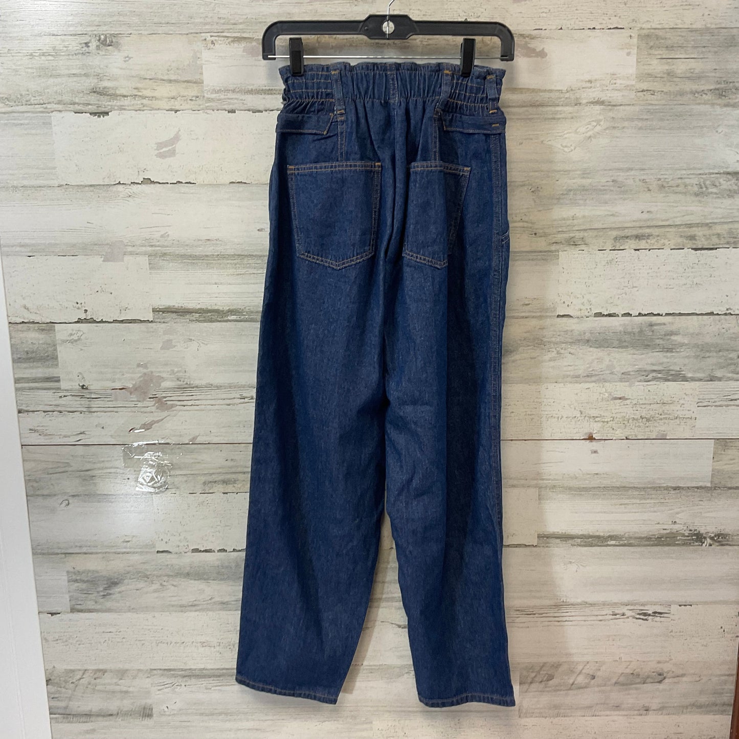 Jeans Straight By Zara In Blue Denim, Size: S