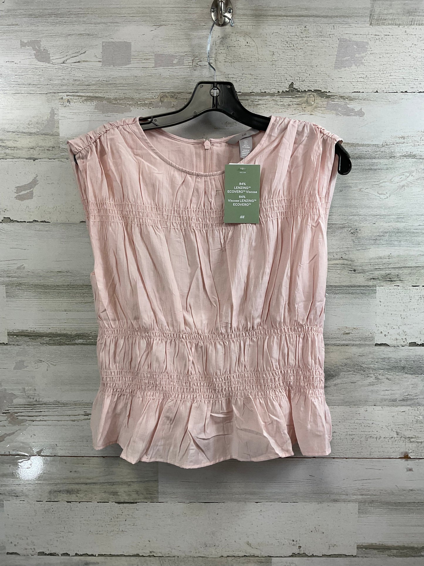 Top Sleeveless By H&m In Pink, Size: S