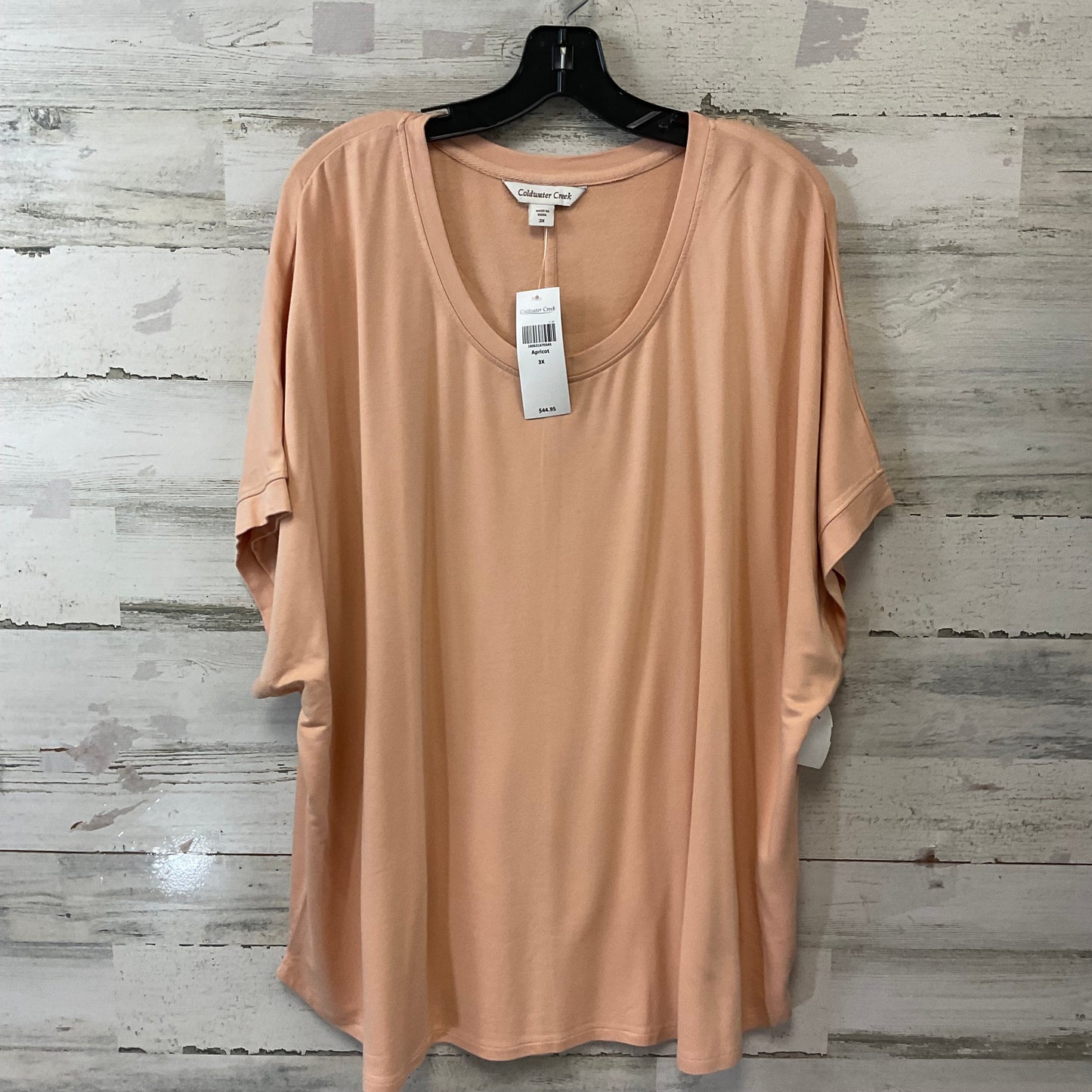 Top Short Sleeve By Coldwater Creek In Orange, Size: 3x